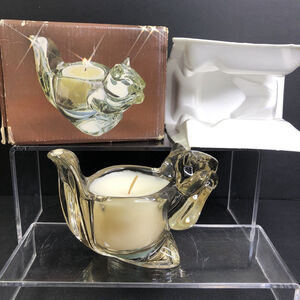 Avon Bright Chipmunk Fragrance Candelette Candle Spice Garden Scented Glass CA